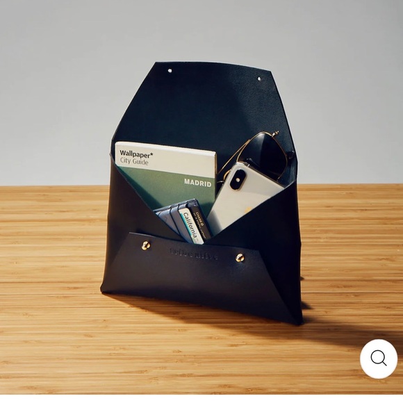 Tribe Alive Leather Clutch in Black - Picture 9 of 10